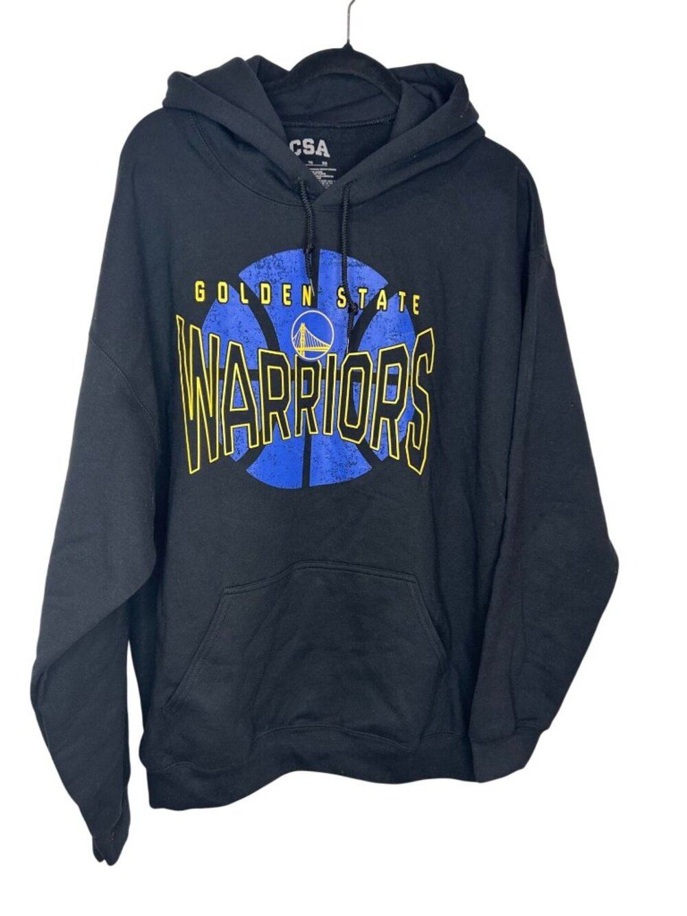 NWOT NBA Golden State Warriors Men's XLBlack Hooded Sweatshirt MSRP $44.99